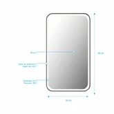 Miroir 80x45 avec LED - UBY LED