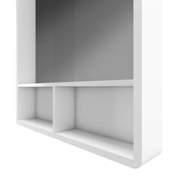 Miroir salle de bain 50x70cm - avec étagères - NORDIK HYLLA
