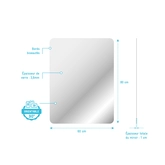 Miroir salle de bain - 60x80cm - GO 