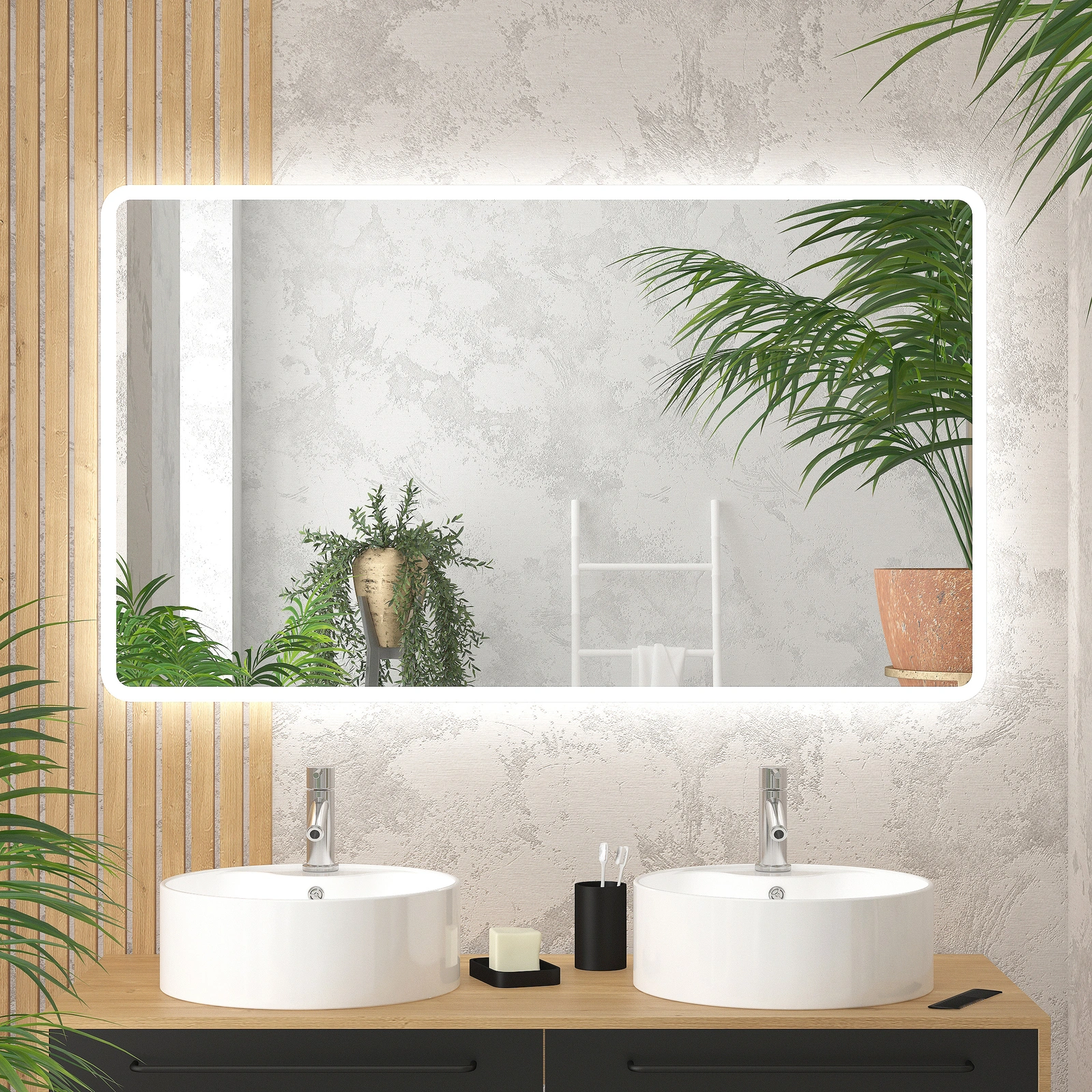 Miroir salle de bain : simple ou lumineux - Aurlane