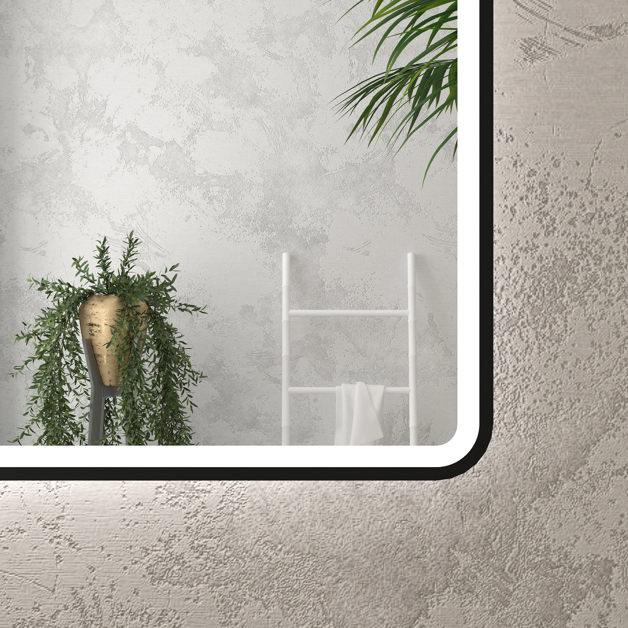 miroir salle de bain carré