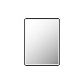 Miroir salle de bain avec eclairage LED et contour noir - 60x80cm - GO BLACK LED