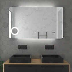 Miroir salle de bain LED auto-éclairant 120x70x4cm - ATMOSPHERE PLUS 120