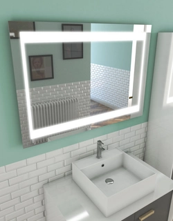 Miroir salle de bain LED auto-éclairant CHRONOS 100x70x4.5cm