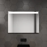 Miroir salle de bain LED auto-éclairant HIGH LINE 80x60cm