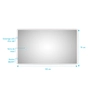 Miroir salle de bain LED rectangulaire auto-éclairant 120x70cm - Ulysse LED 120