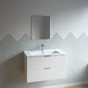 ONE BOX AMELIA WHITE 60 FSC + CERAMIC BASIN 60 + MIRROR 51x44 / ONE BOX AMELIA BLANC 60 FSC + VASQUE CERAMIQUE 60 + MIROIR 51x44