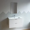 ONE BOX AMELIA WHITE 80 FSC + CERAMIC BASIN 80 + MIRROR 71x44 / ONE BOX AMELIA BLANC 80 FSC + VASQUE CERAMIQUE 80 + MIROIR 71x44