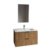 ONE BOX AMELIA WOOD 80 FSC + CERAMIC BASIN 80 + MIRROR 71x44 / ONE BOX AMELIA BOIS 80 FSC + VASQUE CERAMIQUE 80 + MIROIR 71x44