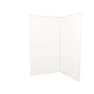 PACK 2 PANNEAUX MURAUX ALUCOLORS BLANC 120×210 CM + PROFILÉS FINITION ET ANGLE OR BROSSE