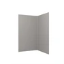 PACK 2 PANNEAUX MURAUX ALUCOLORS SILVER 120×210 CM + PROFILÉS FINITION ET ANGLE CHROME