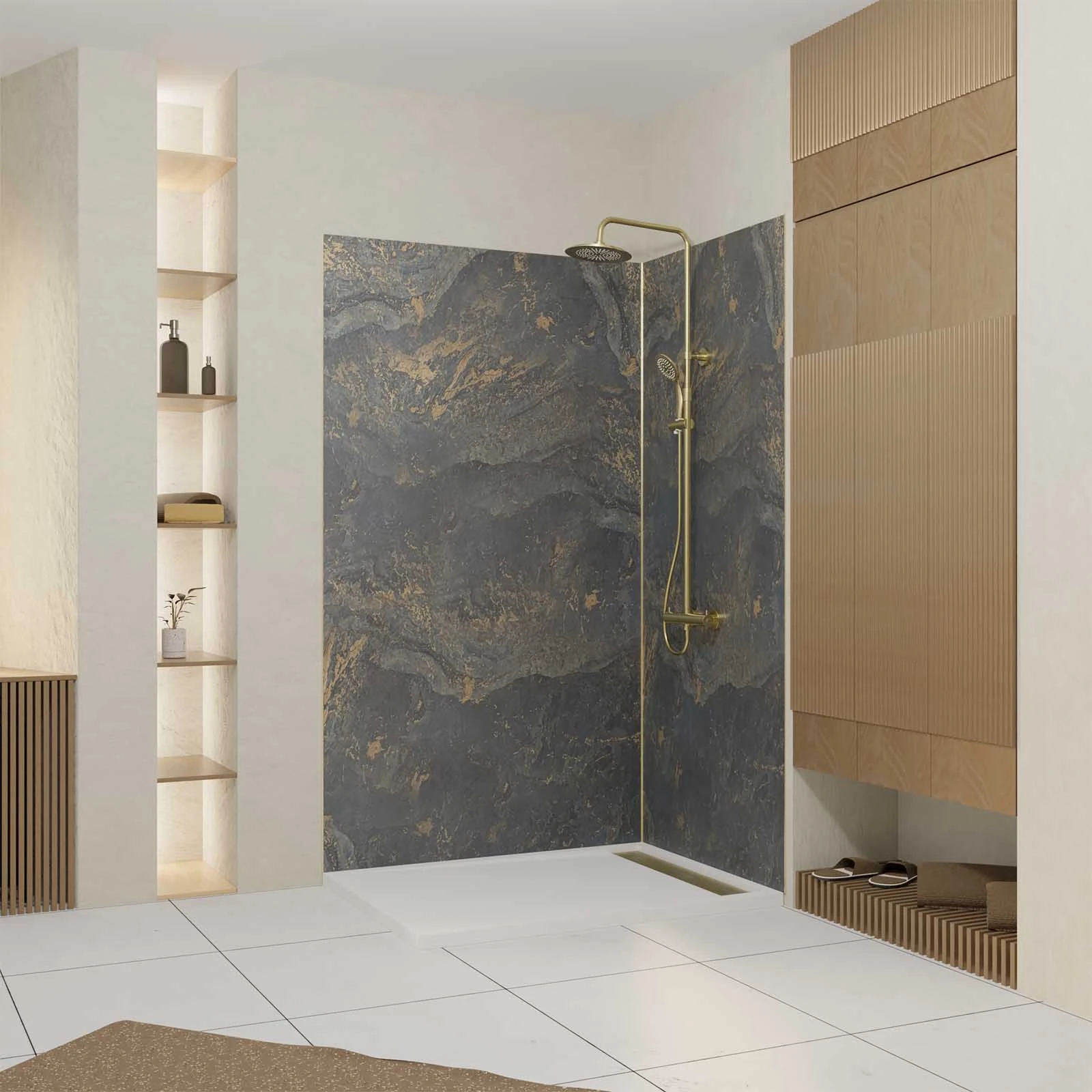 Pack 2 Panneaux Muraux en Pierre Venus 120+90x210 cm + Profil Pack 2 Panneaux Muraux en Pierre Venus 120+90x210 cm + Profil