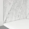 Pack 2 Panneaux muraux Ice Lunar 120+90x210cm + Profiles finition et angle chrome - ICE LUNAR 120