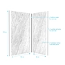Pack 2 Panneaux muraux Ice Lunar 120+90x210cm + Profiles finition et angle noir - ICE LUNAR 120