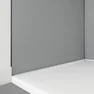 Pack 2 Panneaux muraux Silver 120+90x210cm + Profiles finition et angle noir - WALL'IT