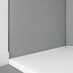 Pack 2 Panneaux muraux Silver 120+90x210cm + Profiles finition et angle noir - WALL'IT