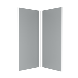 Pack 2 Panneaux muraux Silver 90x210cm + Profiles finition et angle chrome - WALL'IT