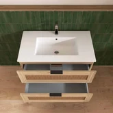 PACK AMBROISE 60 + VASQUE CERAMIQUE BLANCHE 60 + MIROIR 51X44 + COLONNE AMBROISE 120