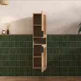 PACK AMBROISE 60 + VASQUE CERAMIQUE BLANCHE 60 + MIROIR 51X44 + COLONNE AMBROISE 120