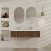 PACK FUJI CAISSON 120 + VASQUE 120 BLANC MAT + 2 MIROIRS COCOON 50x80