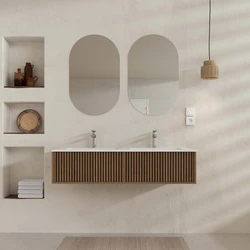 PACK FUJI CAISSON 120 + VASQUE 120 BLANC MAT + 2 MIROIRS COCOON 50x80