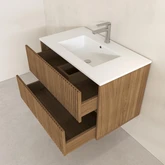 PACK FUJI CAISSON 60 + VASQUE 60 BLANC MAT + MIROIR COCOON 50x80