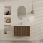 PACK FUJI CAISSON 60 + VASQUE 60 BLANC MAT + MIROIR COCOON 50x80
