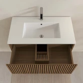 PACK FUJI CAISSON 60 + VASQUE 60 BLANC MAT + MIROIR COCOON 50x80
