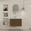 PACK FUJI CAISSON 80 + VASQUE 80 BLANC MAT + MIROIR COCOON 50x80