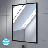 Pack Meuble SDB 60cm sur pieds 2 portes Chene_Vasque blanche + Miroir - TIMBER 60_Pack03