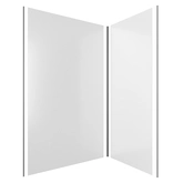 PACK PANNEAUX MURAUX BLANC en aluminium avec profile d'angle et de finition NOIR MAT -  90x120cm