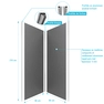 PACK PANNEAUX MURAUX GRIS en aluminium avec profile d'angle et finition ANODISE BRILLANT - 90 x 90cm