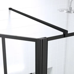 Pack Paroi de douche 90+40x195cm + Receveur a carreler 140x90cm + Bonde horizontale - BLOCKS 90