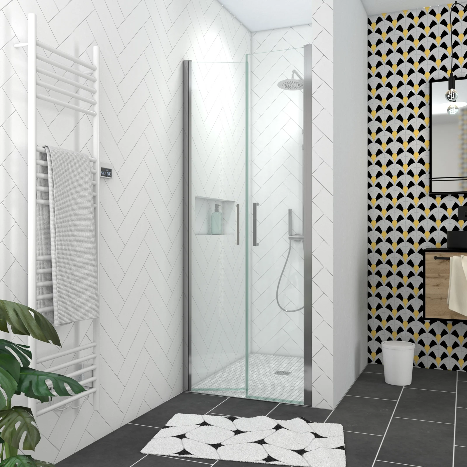 Pack Paroi de douche 90x200 cm + RECEVEUR DE DOUCHE A CARRELER 90x140 RECOUPABLE Pack Paroi de douche 90x200 cm + RECEVEUR DE DOUCHE A CARRELER 90x140 RECOUPABLE