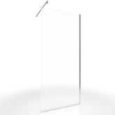 Pack paroi de douche a l'italienne - 90x200cm VERRE TRANSPARENT 6mm  + Barre de fixation recoupable