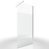 Pack Paroi de Douche Dépolie 80x200cm + Barre de fixation extensible - Verre 8mm - Finition Chrome