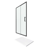 PACK PAROI PORTE DE DOUCHE + RECEVEUR A POSER - 120x90 COULISSANTE-CRUSH MOON 120x90