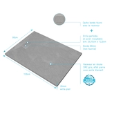 Pack Receveur Gris Effet Pierre 120x90 cm et Grille décor Perforée en Inox - PACK ROCK 2