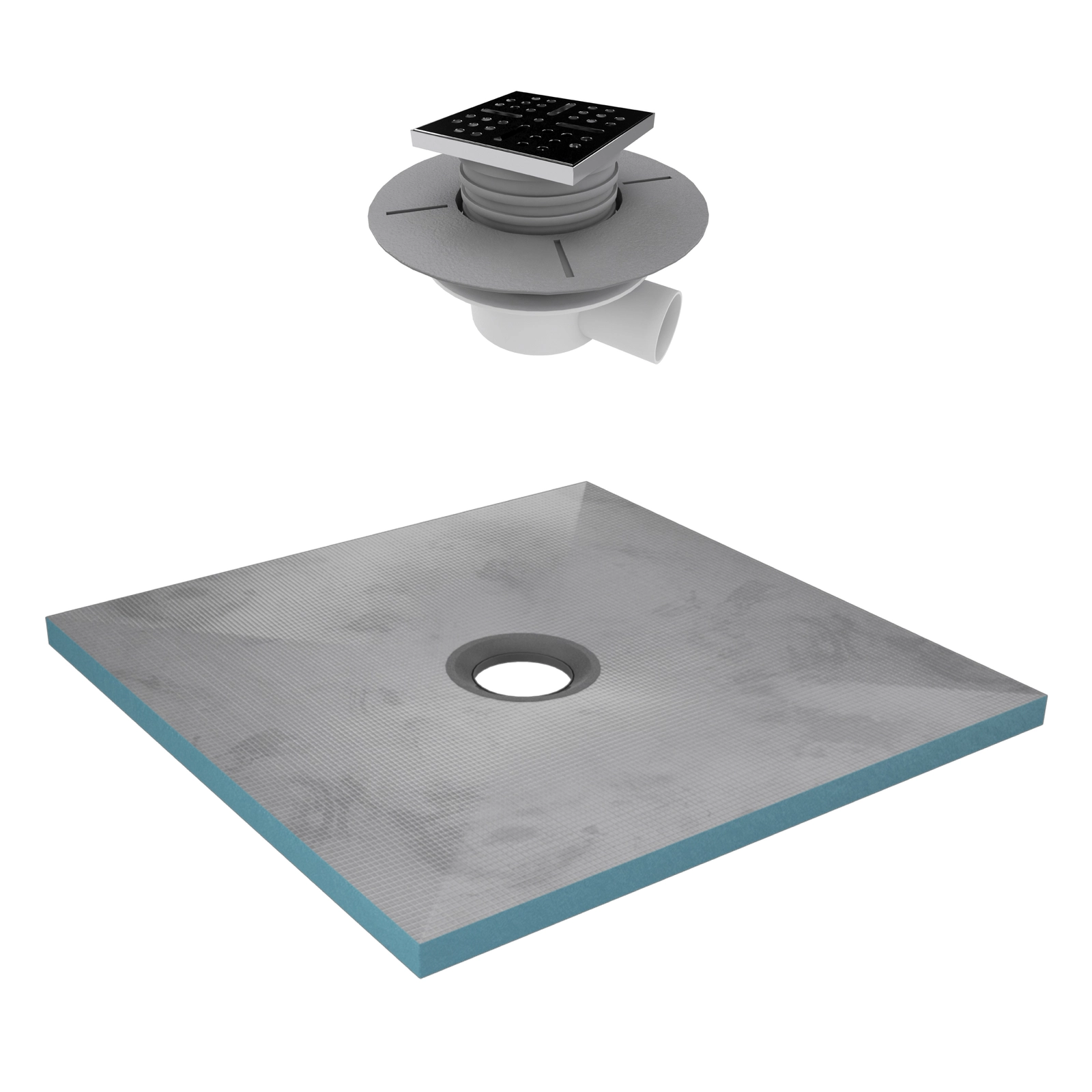 PACK RECEVEUR SHOWER PLATE 90x90 + BONDE HORIZONTALE SHOWER PLATE BLACK PACK RECEVEUR SHOWER PLATE 90x90 + BONDE HORIZONTALE SHOWER PLATE BLACK