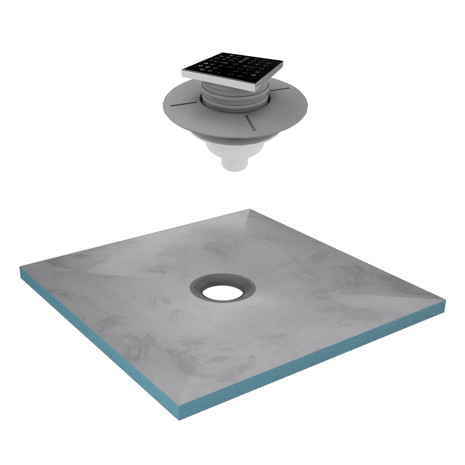 PACK RECEVEUR SHOWER PLATE 90x90 + BONDE VERTICALE SHOWER PLATE BLACK PACK RECEVEUR SHOWER PLATE 90x90 + BONDE VERTICALE SHOWER PLATE BLACK