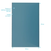 Panneau mural de douche BLEU en aluminium - 120 x 210 cm - WALL'IT BLEU 120