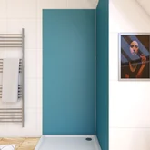 Panneau mural de douche BLEU en aluminium - 90 x 210 cm - WALL'IT BLEU 90