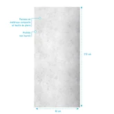 Panneau mural de douche finition Beton en composite pierre et ciment - 90 x 210 cm