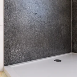 Panneau mural de douche finition Pierre en composite pierre et resine - 120 x 210 cm