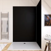 Panneau mural de douche NOIR en aluminium - 120 x 210 cm - WALL'IT NOIR 120