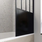 Pare Baignoire Pivotant 140x80cm Type Industriel - Profil