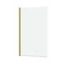 Pare-baignoire Rabattable 70x120cm - Profilé finition Or Doré Brossé - Verre Trempé 4mm - ELEMENTARY