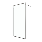 Paroi de Douche 100x200 cm - Cadre et Bras Aluminium Chrome - CHROMED CONTOURING