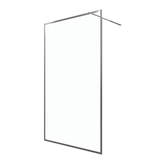 Paroi de Douche 120x200 cm - Cadre et Bras Aluminium Chrome - CHROMED CONTOURING