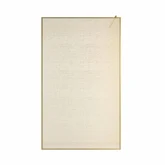 Paroi de douche 120x200cm - Verre feuilleté avec tissu doré - Encadrement Or Doré Brossé - COUTURE